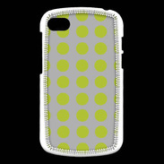 Coque Blackberry Q10 pois gris & vert