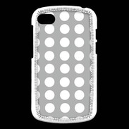 Coque Blackberry Q10 pois gris & blanc
