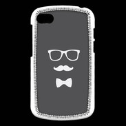 Coque Blackberry Q10 moustache & noeud 2