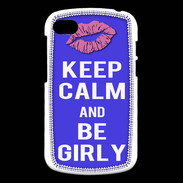 Coque Blackberry Q10 Keep Calm Girly Bleu