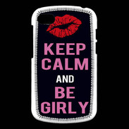 Coque Blackberry Q10 Keep Calm Girly Noir