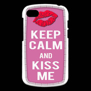 Coque Blackberry Q10 Keep Calm Kiss me Rose
