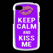 Coque Blackberry Q10 Keep Calm Kiss me Violet