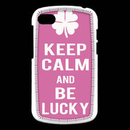 Coque Blackberry Q10 Keep Calm Be Lucky Rose