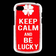 Coque Blackberry Q10 Keep Calm Be Lucky Rouge