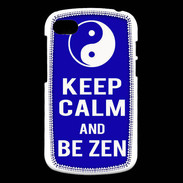 Coque Blackberry Q10 Keep Calm Be Zen Bleu