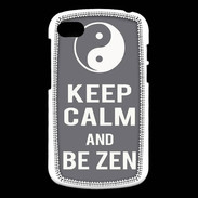 Coque Blackberry Q10 Keep Calm Be Zen Gris