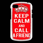 Coque Blackberry Q10 Keep Calm Call friend Rouge