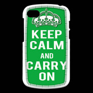 Coque Blackberry Q10 Keep Calm Carry on Vert