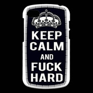 Coque Blackberry Q10 Keep Calm Fuck hard Noir