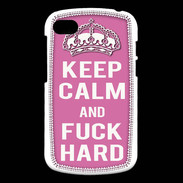 Coque Blackberry Q10 Keep Calm Fuck hard Rose