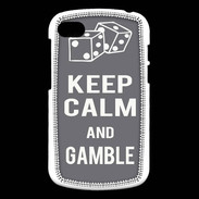 Coque Blackberry Q10 Keep Calm Gamble Gris