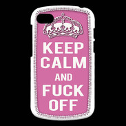 Coque Blackberry Q10 Keep Calm Fuck Off Rose