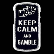 Coque Blackberry Q10 Keep Calm Gamble Noir