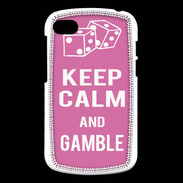 Coque Blackberry Q10 Keep Calm Gamble Rose