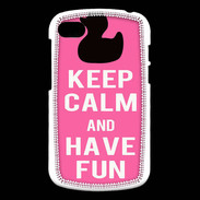 Coque Blackberry Q10 Keep Calm Have fun Rose