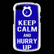 Coque Blackberry Q10 Keep Calm Hurry up Bleu