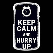 Coque Blackberry Q10 Keep Calm Hurry up Noir