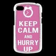 Coque Blackberry Q10 Keep Calm Hurry up Rose