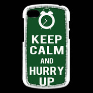 Coque Blackberry Q10 Keep Calm Hurry up Vert