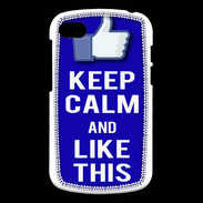 Coque Blackberry Q10 Keep Calm Like This Bleu
