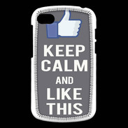Coque Blackberry Q10 Keep Calm Like This Gris