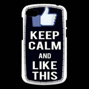 Coque Blackberry Q10 Keep Calm Like This Noir