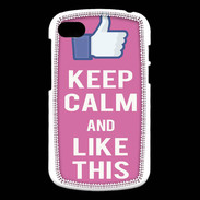 Coque Blackberry Q10 Keep Calm Like This Rose