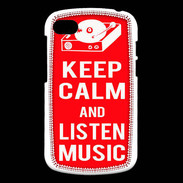 Coque Blackberry Q10 Keep Calm Listen music Rouge