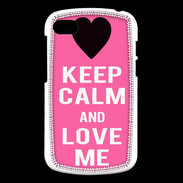 Coque Blackberry Q10 Keep Calm Love me Rose