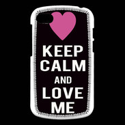 Coque Blackberry Q10 Keep Calm Love Noir