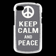 Coque Blackberry Q10 Keep Calm Peace Gris