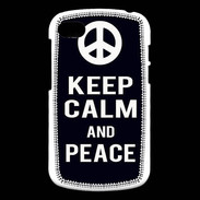Coque Blackberry Q10 Keep Calm Peace Noir