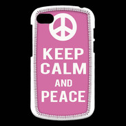 Coque Blackberry Q10 Keep Calm Peace Rose