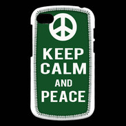 Coque Blackberry Q10 Keep Calm Peace Vert