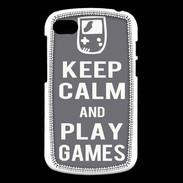 Coque Blackberry Q10 Keep Calm Play games Gris