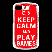 Coque Blackberry Q10 Keep Calm Play games Rouge