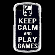 Coque Blackberry Q10 Keep Calm Play games Noir