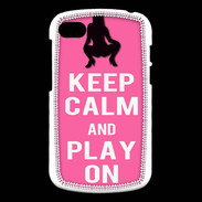 Coque Blackberry Q10 Keep Calm Play on Rose