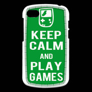 Coque Blackberry Q10 Keep Calm Play games Vert