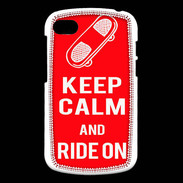 Coque Blackberry Q10 Keep Calm Ride on Rouge