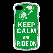 Coque Blackberry Q10 Keep Calm Ride on Vert
