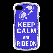 Coque Blackberry Q10 Keep Calm Ride on Bleu