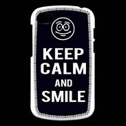 Coque Blackberry Q10 Keep Calm Smile Noir