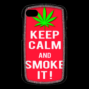 Coque Blackberry Q10 Keep Calm Smoke Rouge