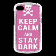 Coque Blackberry Q10 Keep Calm Stay dark Rose