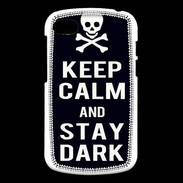 Coque Blackberry Q10 Keep Calm Stay dark Noir