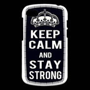 Coque Blackberry Q10 Keep Calm Stay strong Noir