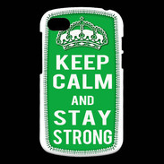 Coque Blackberry Q10 Keep Calm Stay strong Vert