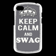 Coque Blackberry Q10 Keep Calm Swag Gris